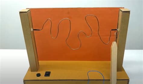 How to Make Buzz Wire Game From Little  Than Cardboard.